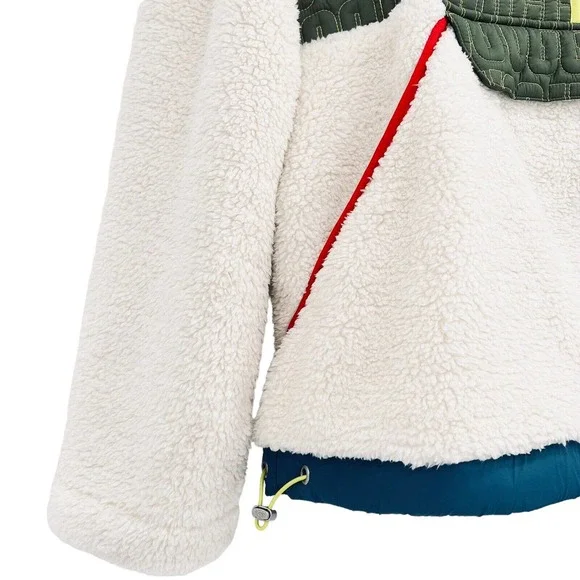 UGG Men's IGGY Sherpa Half Zip Pullover Hoodie Dawn Sweater Size Small